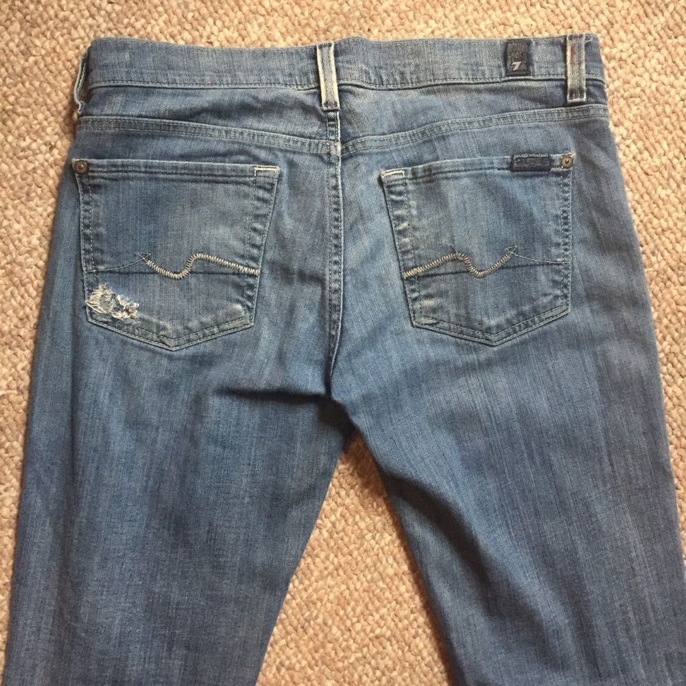7 for all Mankind Distressed Jeans - Picture 5 of 7